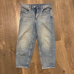 GAP High Rise Barrel Jean Size 28